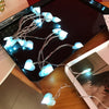 3M Led Love Heart Wedding String Fairy Light Christmas Pink Girl Romantic LED Light