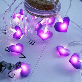 3M Led Love Heart Wedding String Fairy Light Christmas Pink Girl Romantic LED Light