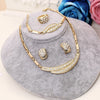 Dubai Gold Jewelry Sets Nigerian Wedding African Beads Crystal