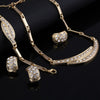 Dubai Gold Jewelry Sets Nigerian Wedding African Beads Crystal