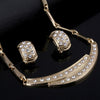 Dubai Gold Jewelry Sets Nigerian Wedding African Beads Crystal