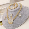 Dubai Gold Jewelry Sets Nigerian Wedding African Beads Crystal
