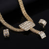 Dubai Gold Jewelry Sets Nigerian Wedding African Beads Crystal