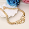 Dubai Gold Jewelry Sets Nigerian Wedding African Beads Crystal
