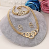 Dubai Gold Jewelry Sets Nigerian Wedding African Beads Crystal