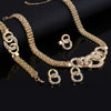 Dubai Gold Jewelry Sets Nigerian Wedding African Beads Crystal