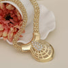 Dubai Gold Jewelry Sets Nigerian Wedding African Beads Crystal