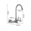 304 Stainless Steel Kitchen Wall-mounted Sink Faucet