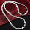 DOTEFFIL 925 Sterling Silver 6mm Full Sideways Necklace