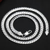 DOTEFFIL 925 Sterling Silver 6mm Full Sideways Necklace