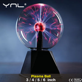 Novelty Magic Crystal Plasma Ball Touch Lamp 220V LED Night Light Child Nightlight