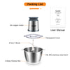 2 Speeds Stainless Steel Electric Chopper