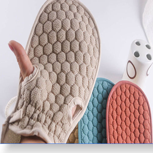 Double-Sided Soft Washcloth Shower Gloves