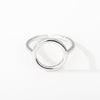 Minimalist Circle Rings Fashion Jewelry Adjustable Stainless Steel