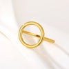 Minimalist Circle Rings Fashion Jewelry Adjustable Stainless Steel