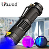 Litwod UV 365 & 395 Mini Penlight Q5 Led Flashlight Waterproof 3 Modes Torch