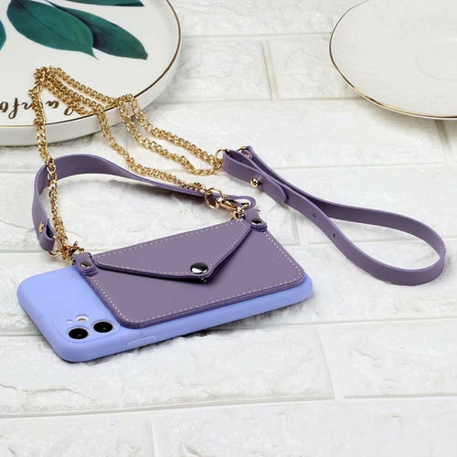 Wallet Phone Bag Case with Neck Strap