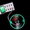 Hand Mini USB Fan Portable Gadgets Flexible Gooseneck LED Clock