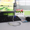 Hand Mini USB Fan Portable Gadgets Flexible Gooseneck LED Clock