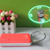 Hand Mini USB Fan Portable Gadgets Flexible Gooseneck LED Clock