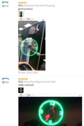 Hand Mini USB Fan Portable Gadgets Flexible Gooseneck LED Clock