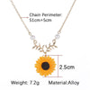 Pearl New Creative Sunflower Pendant Necklaces