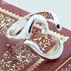 DOTEFFIL 925 Sterling Silver Heart-Shaped Open Ring