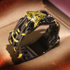 Vintage Gothic Black Tree Branch Ring