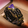 Vintage Gothic Black Tree Branch Ring