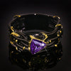 Vintage Gothic Black Tree Branch Ring