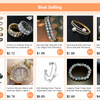 Hip Hop Men Single Row Rhinestones Chain Bling Tennis Charm Bracelets