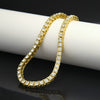 Hip Hop Men Single Row Rhinestones Chain Bling Tennis Charm Bracelets