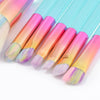 FLD 10/12 Pieces  Professional Makeup Brushes Synthetic Hair Makeup Tool Set