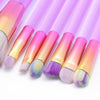 FLD 10/12 Pieces  Professional Makeup Brushes Synthetic Hair Makeup Tool Set