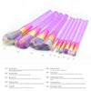 FLD 10/12 Pieces  Professional Makeup Brushes Synthetic Hair Makeup Tool Set