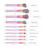 FLD 10/12 Pieces  Professional Makeup Brushes Synthetic Hair Makeup Tool Set
