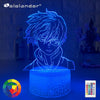 Anime My Hero Academia Shoto Todoroki Face Design Led Night Light Lamp