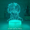 Anime My Hero Academia Shoto Todoroki Face Design Led Night Light Lamp