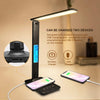 LAOPAO QI Wireless Charging LED Desk Lamp 10W With Calendar Temperature Alarm Clock Eye