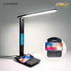 LAOPAO QI Wireless Charging LED Desk Lamp 10W With Calendar Temperature Alarm Clock Eye