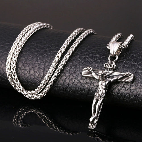 Religious Jesus Cross Necklace for Men Fashion  and sweet Cross Pendent