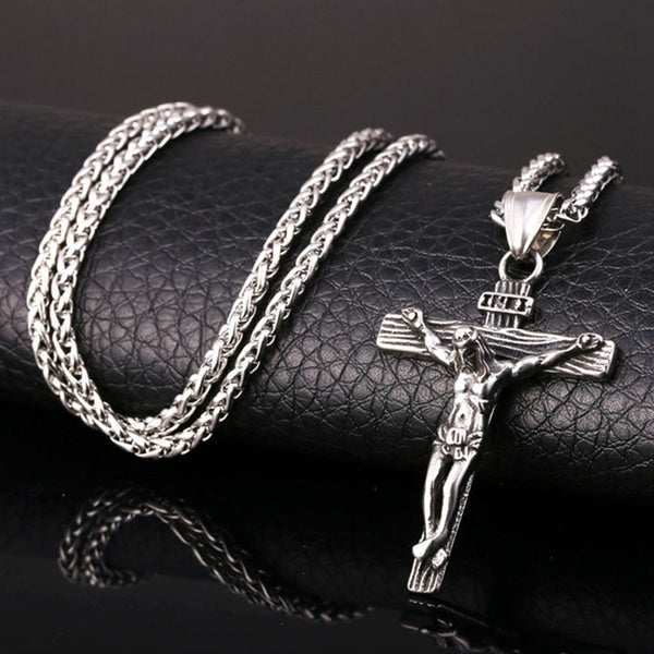 Religious Jesus Cross Necklace for Men Fashion  and sweet Cross Pendent