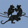 Nordic Resin Animal Rat Mouse Table Lamp Small Mini Mouse Cute LED Night