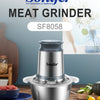 2 Speeds Stainless Steel Electric Chopper