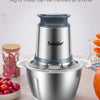 2 Speeds Stainless Steel Electric Chopper