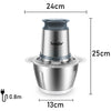 2 Speeds Stainless Steel Electric Chopper