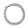 Jiayiqi 5-11 mm Men Chain Bracelet Stainless Steel Curb Cuban Link Chain Bangle