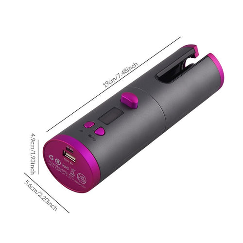Automatic Hair Curler USB Rechargeable Auto Curling Iron