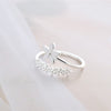 Fresh Flower 925 Sterling Silver Female Resizable Opening Rings