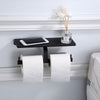 Wall Mounted Black Toilet Paper Holder